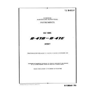   Boeing B 47 B E Aircraft Maintenance Instrument Manual Boeing Books