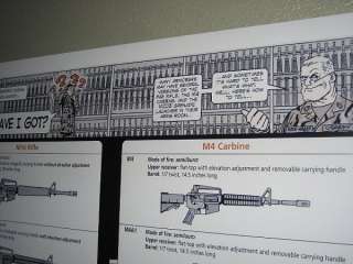 HUGE US Army M16 M4 Carbine Rifle Poster m203 ar15 5.56  