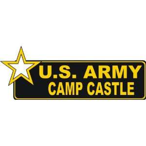 United States Army Camp Castle Bumper Sticker Decal 9 