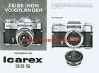 Zeiss Icarex 35S Instruction Manual