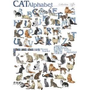  Cat Alphabet Embroidery Designs on CD from the Vermillion 