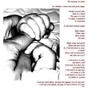 The Meaning of a Hand (Original Artistic Print, Photography and Poetry 