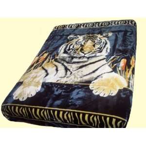  Wonu Queen Tiger Bengal Mink Blanket