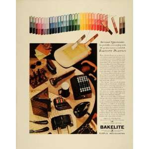 1940 Ad Bakelite Plastics Acetate Chemical Carbide   Original Print Ad