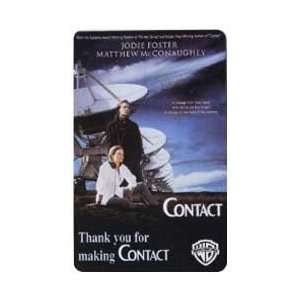   Card 10m Contact Movie With Jodie Foster Warner Bros. Home Video