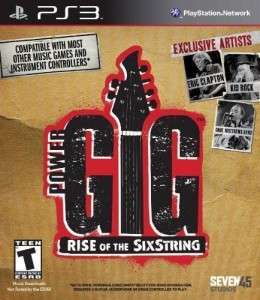 NEW PS3 POWER GIG Rise of SixString Guitar Bundle Kit 815427010019 