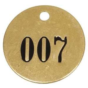  Brass Number Tags Tag,Brass,1 25