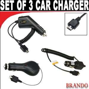  Set of 3 car chargers 1 Lg 1 Small 1 RETRACTABLE FOR Your 