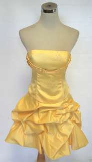NWT HAILEY LOGAN $129 Yellow Prom Party Evening Dress 7  