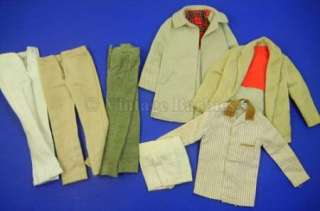 1960s Vintage Ken Doll Mixed Clothing Lot  