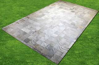 PATCHWORK COWHIDE RUG AREA CARPET COWSKIN LEATHER 254  