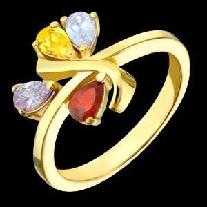 Brie   Elegant Gold Family Ring   Custom Made to your specifications