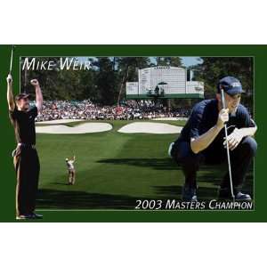  Mike Weir 24X36 Plaque   Masters Shots