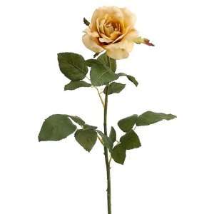 Club Pack of 24 Artificial Antique Gold Wild Rose Silk Flower Sprays 