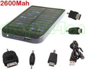 Solar panel 2600mAh Battery/USB Charger for Iphone 3G  