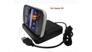 in 1 USB Sync Cradle Dock with Second Battery Charger For HTC Amaze 