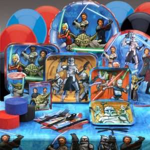  Star Wars The Clone Wars Deluxe Party Kit with 8 Favor 