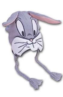 Looney Tunes Bugs Bunny Winter Beanie Laplander Costume Hat  