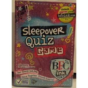  BFC Ink Sleepover Quiz Game Toys & Games
