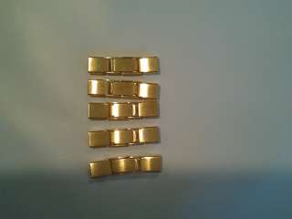   of 5 Gold Plated Fold Over Wrist Watch Clasps   new old stock  