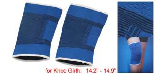 2PCS Protective Sports Bandage Brace Knee Support Blue  