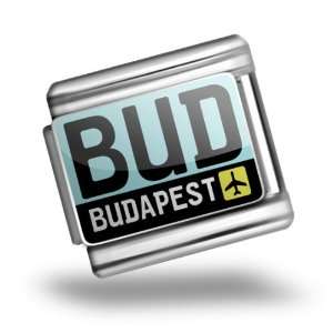  Airport code BUD / Budapest country Hungary. Bracelet Link