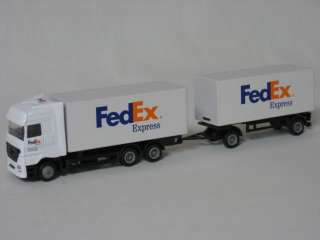 NEW FedEx Federal Express Diecast Truck Semi 2 Trailer  