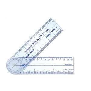 Learning Resources SAFE T; Transparent Angle Ruler; Ruler measures up 