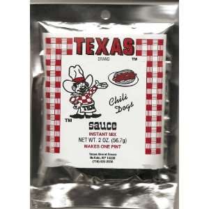 Texas Brand Instant Chili Dog Sauce Mix   2 oz  Grocery 