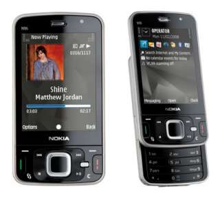 NEW NOKIA N96 BLACK CELL PHONE 16GB GPS 5MP UNLOCKED & 758478024935 