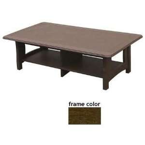   Recycled Plastic Newport Coffee Table   Brown Patio, Lawn & Garden