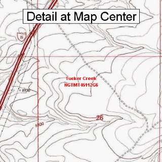   Map   Tucker Creek, Montana (Folded/Waterproof)