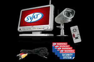 SVAT Digital Wireless DVR Security System w/ 7 LCD Monitor & Camera 