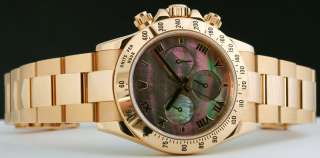 AUTHENTIC 18kt Gold Rolex Daytona Mother Of Pearl Roman  