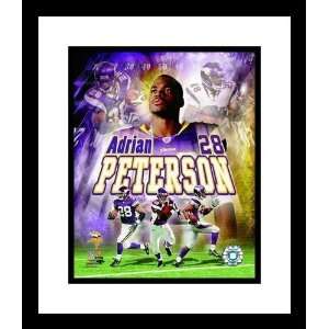  Adrian Peterson Framed Minnesota Vikings Collage 8x10 