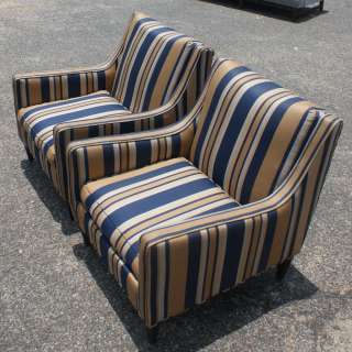   armchairs milo baughman style wood square legs 26 75 width x 31 75