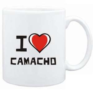  Mug White I love Camacho  Last Names