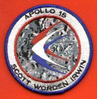 APOLLO 15   SCOTT, WORDEN, IRWIN   SPACE PATCH  