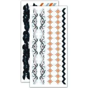  Little Yellow Bicycle TRICK OR TREAT Cardstock Stickers 