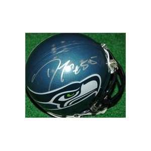  Darryl Tapp autographed Football Mini Helmet (Seattle 