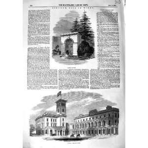  1849 OSBORNE HOUSE ISLE WIGHT ALCOVE ARCHITECTURE