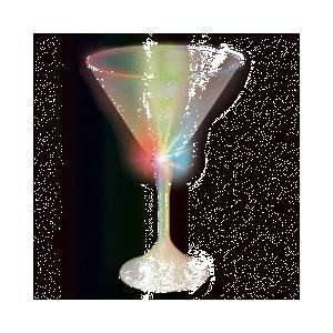 Flashing LED Martini Glass 