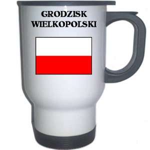  Poland   GRODZISK WIELKOPOLSKI White Stainless Steel Mug 
