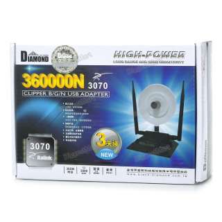New Super Power 360000N 3800mW 150Mbps 802.11b/g/n USB WiFi Wireless 