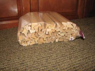 listing is for 57 Wooden SCRABBLE Tile Letter TRAYS Racks Holders Wood 
