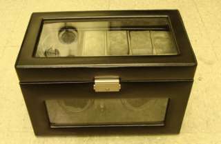 High End Leather 2 Watch Winder + 6 Watches  