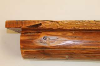 188 worm wood barn beam rustic log shelf, 1800s Pine, primitive 