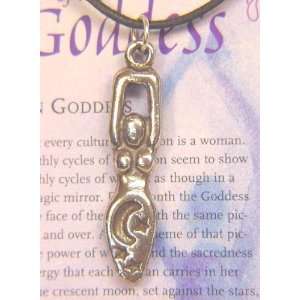    Pewter Pendant Moon Goddess Pagan Wicca SCA 
