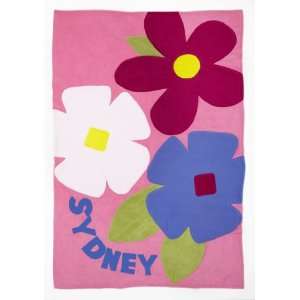  Blossoms Personalized Kids Blanket