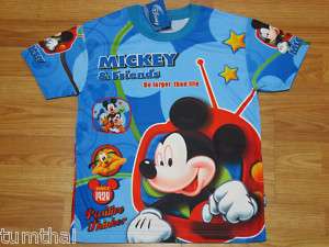 Mickey Mouse & Friends Boy T shirt S M L XL age 3 10  